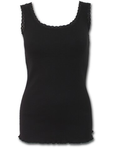 Foto Ladies' T-shirt with Lace Hem Basic 